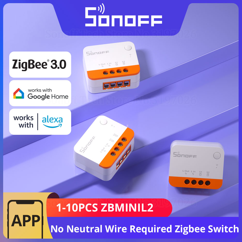 1-10PCS SONOFF ZBMINIL2 Zigbee - огляд і ціна Sonoff Basic Switch