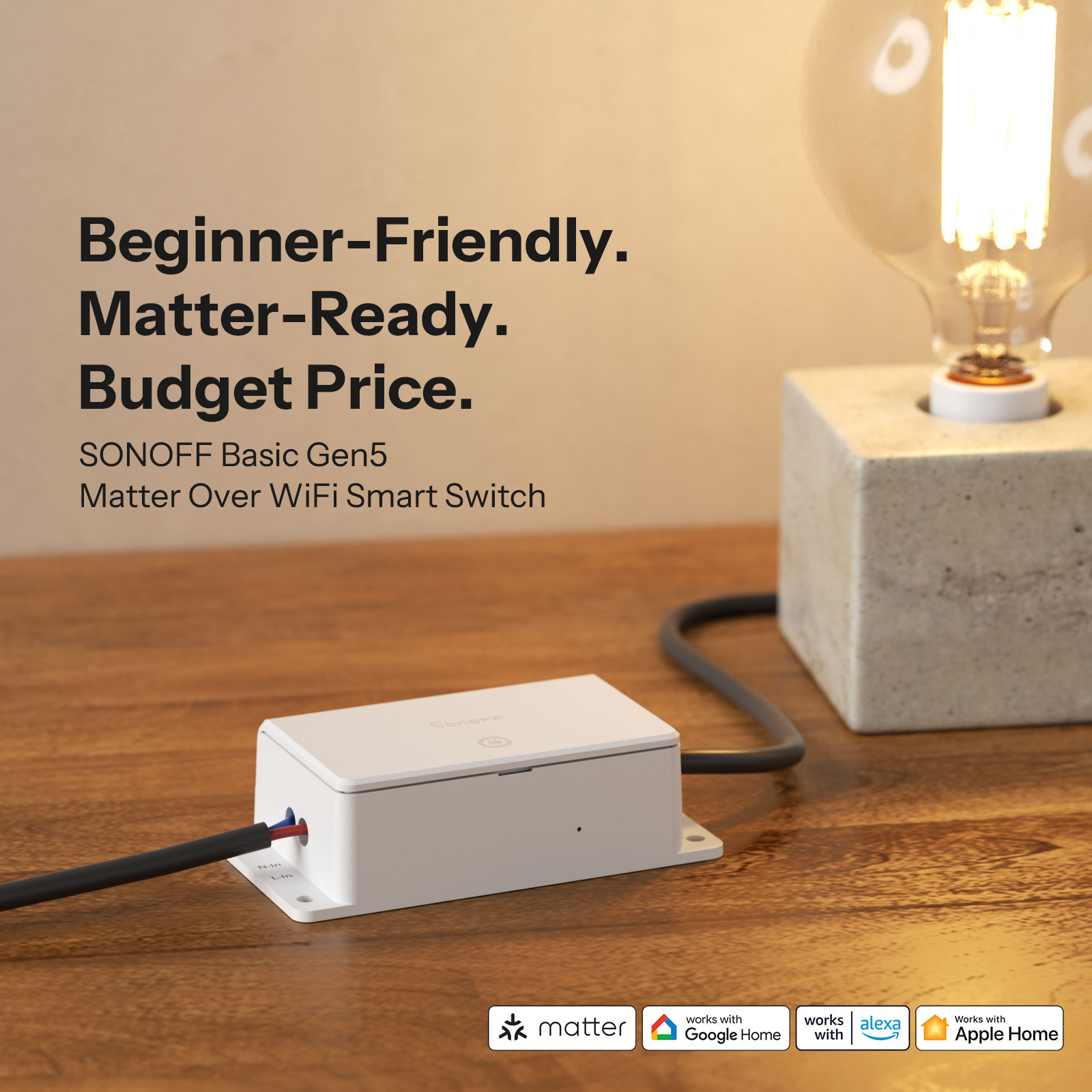 SONOFF BASIC-1GS Gen5 Matter W - огляд і ціна Sonoff Basic Switch