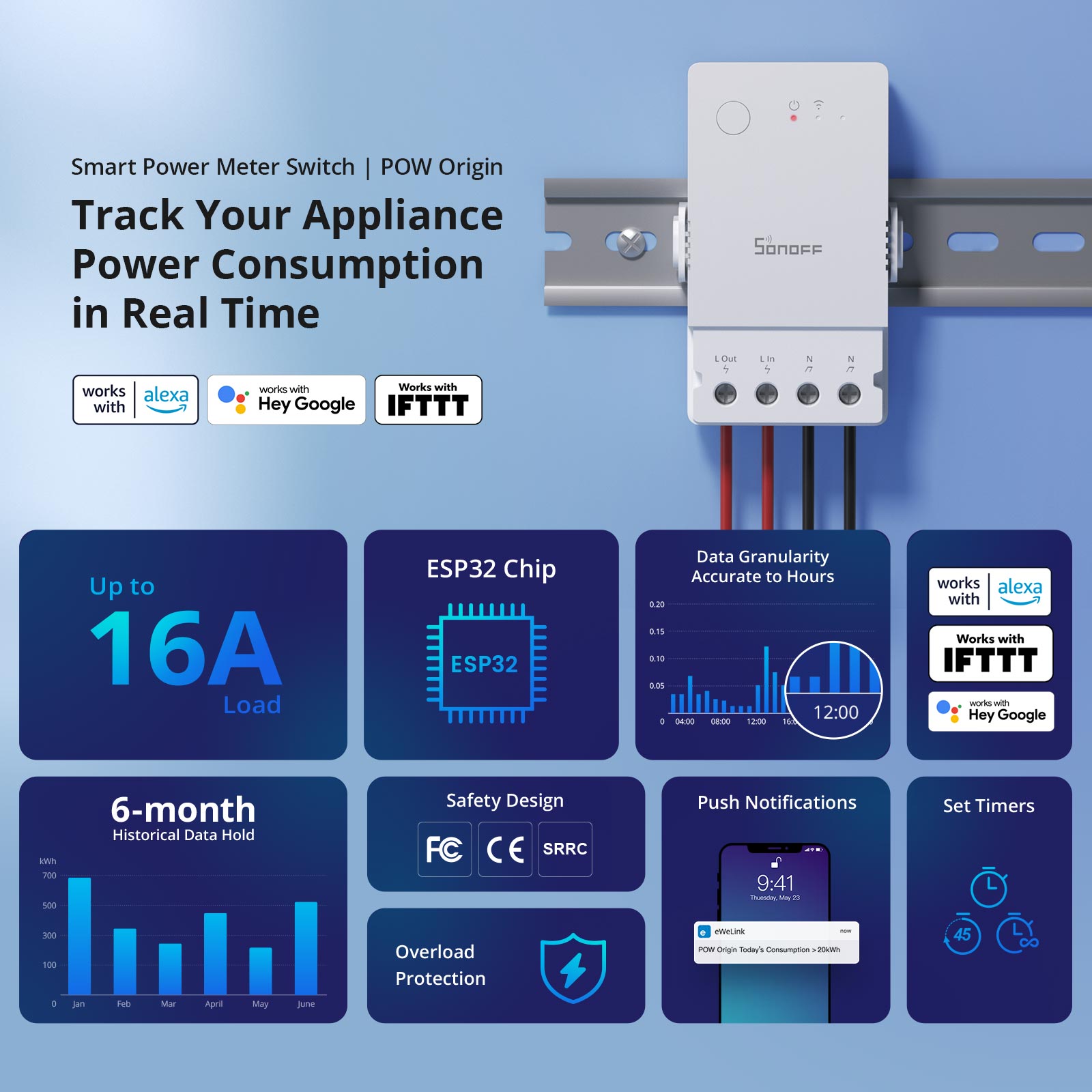 SONOFF POW Origin Powr316 Inte - огляд і ціна Sonoff Basic Switch