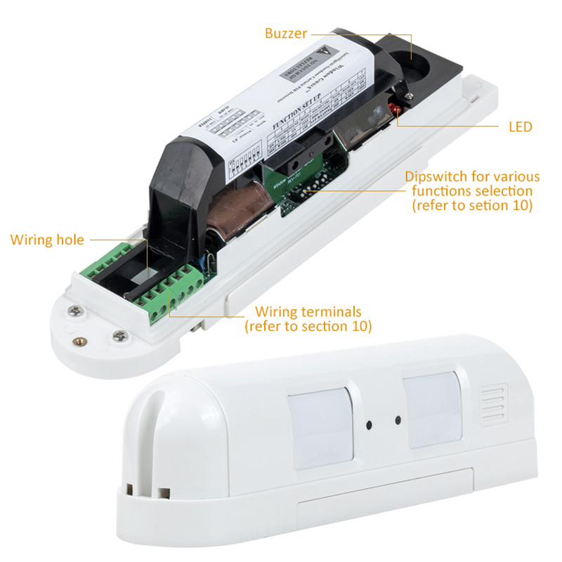 DC12V Wired Dual Curtain PIR M - огляд і ціна Motion Sensor Pir Wired