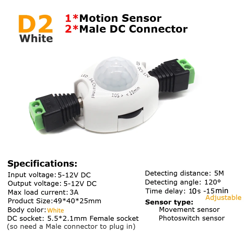 PIR Motion Sensor Switch 12V D - огляд і ціна Motion Sensor Pir Wired