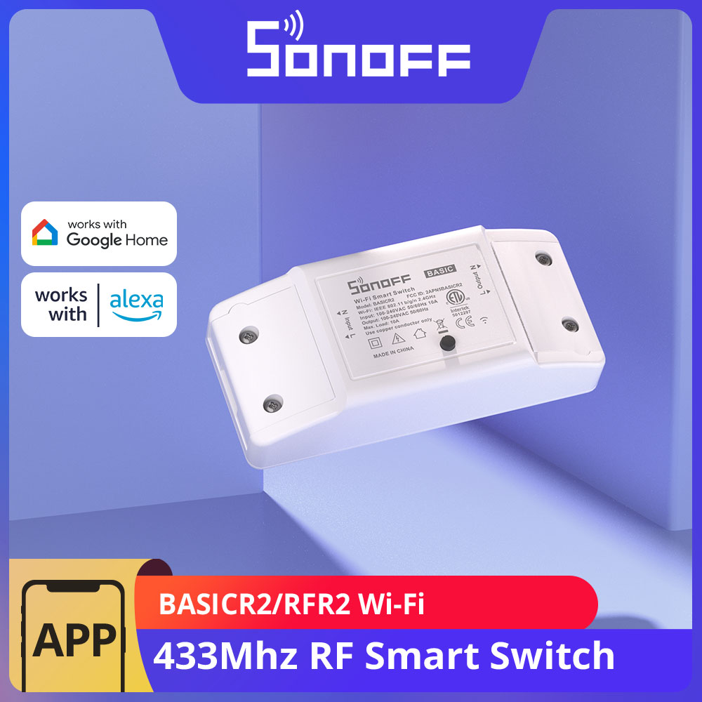 SONOFF BASICR2 RFR2 Wi-Fi 433M - огляд і ціна Sonoff Basic Switch